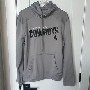 Champion Wyoming Cowboys Gray Hoodie